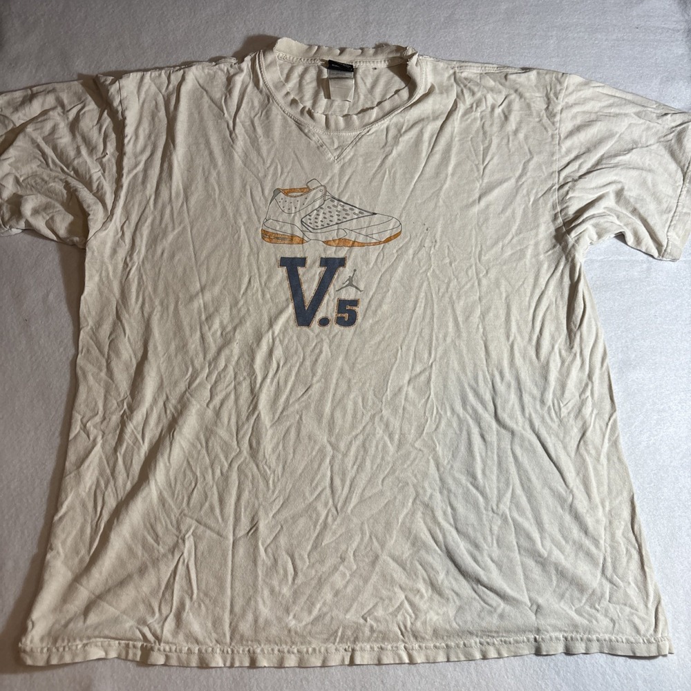 Vintage Air Jordan Melo Carmelo Anthony Graphic 5.5 V.5 T Shirt XL Distressed